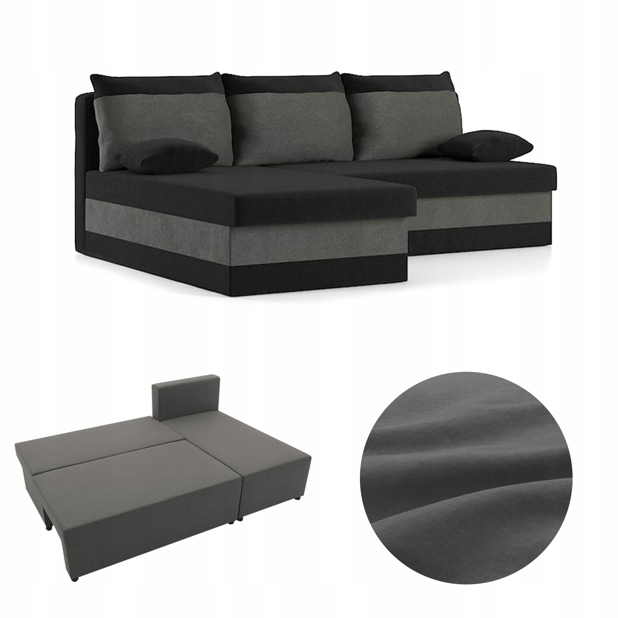 Narożnik ROGÓWKA Rozkładana DELI FUNKCJA SPANIA Łóżko SOFA KOLORY DO WYBORU